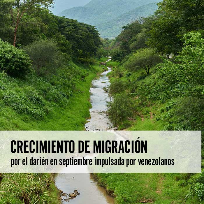 Crecimiento de migración por el Darién