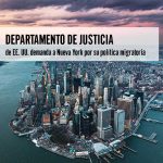 Departamento de Justicia de demanda a Nueva York