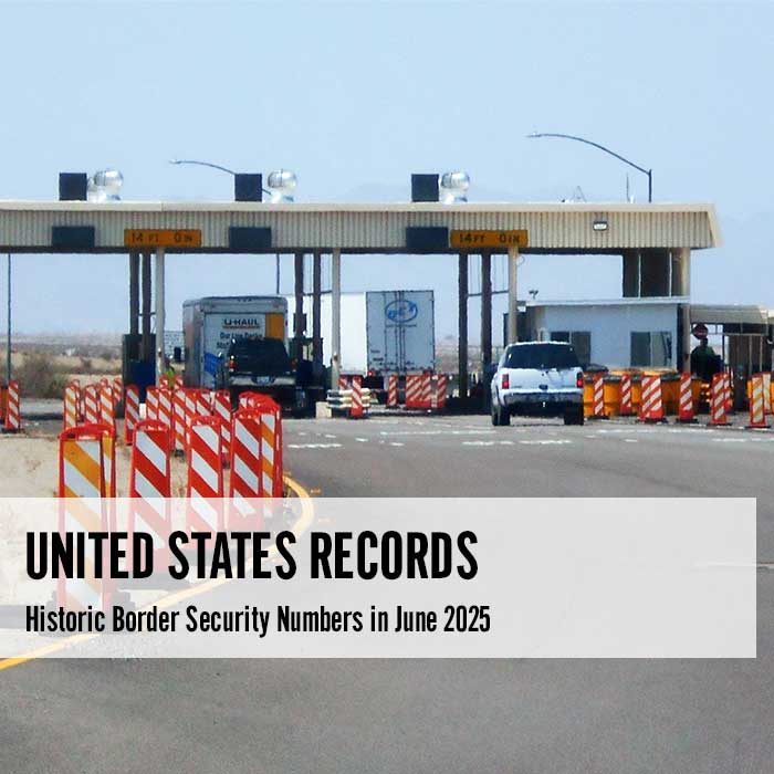 United States Records Historic Border Security Numbers
