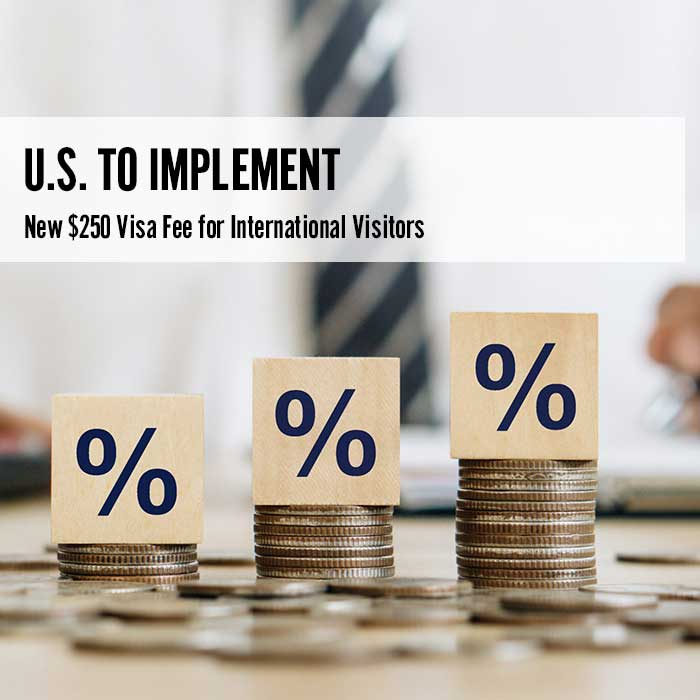 U.S. to Implement New $250 Visa Fee