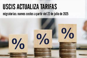 USCIS actualiza tarifas migratorias