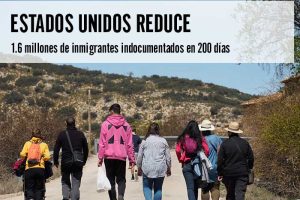 Estados Unidos reduce 1.6 millones de inmigrantes