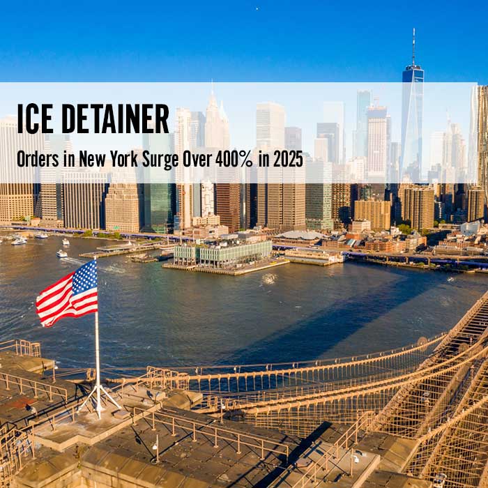 ICE Detainer Orders in New York Surge Over 400%