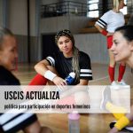 USCIS actualiza política para participación en deportes femeninos