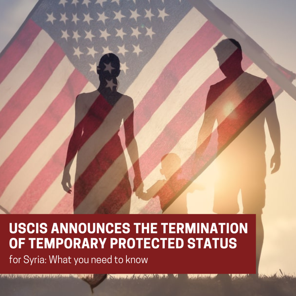 USCIS Announces the Cancellation of Temporary Protected Status