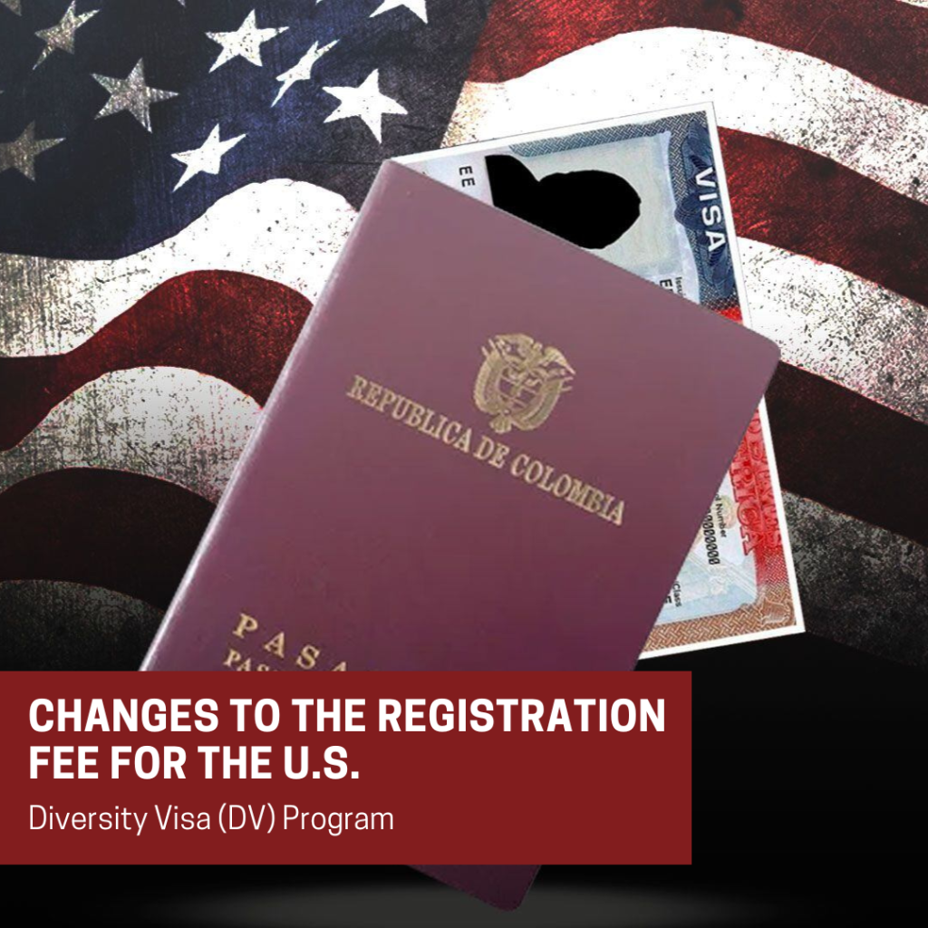 Changes to the Registration Fee for the U.S. Diversity Visa