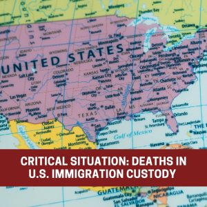 Critical situation: deaths in immigration custody in the U.S.
