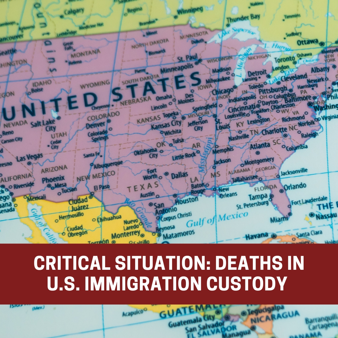 Critical situation: deaths in immigration custody in the U.S.