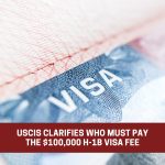 USCIS clarifies who must pay the $100.000 H-1B visa fee