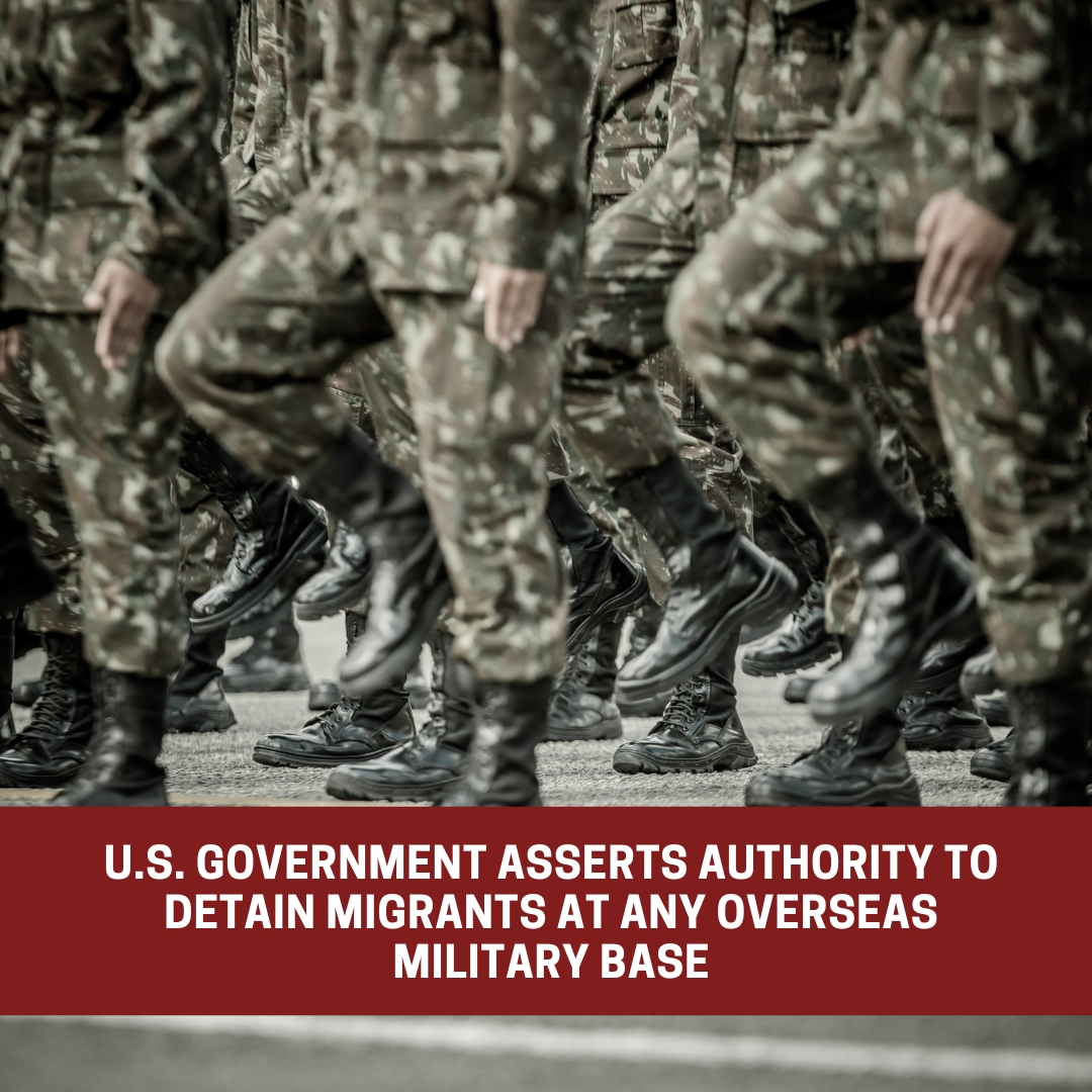 U.S. government claims authority to detain migrants