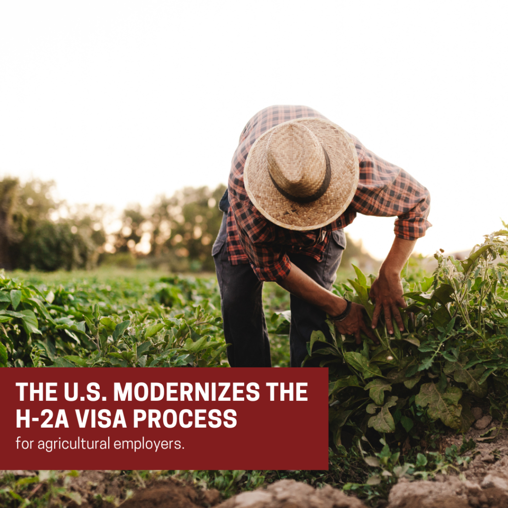 U.S. Modernizes H-2A Visa Process for Agricultural Employers