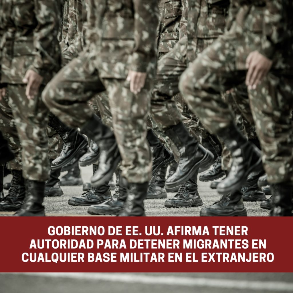 Gobierno de EE. UU. afirma tener autoridad para detener