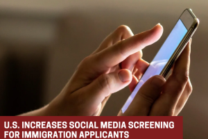 U.S. steps up social media screening of immigration applicants U.S. steps up social media screening of immigration applicants