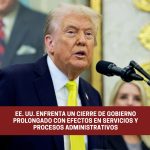 EE. UU. enfrenta un cierre de gobierno prolongado