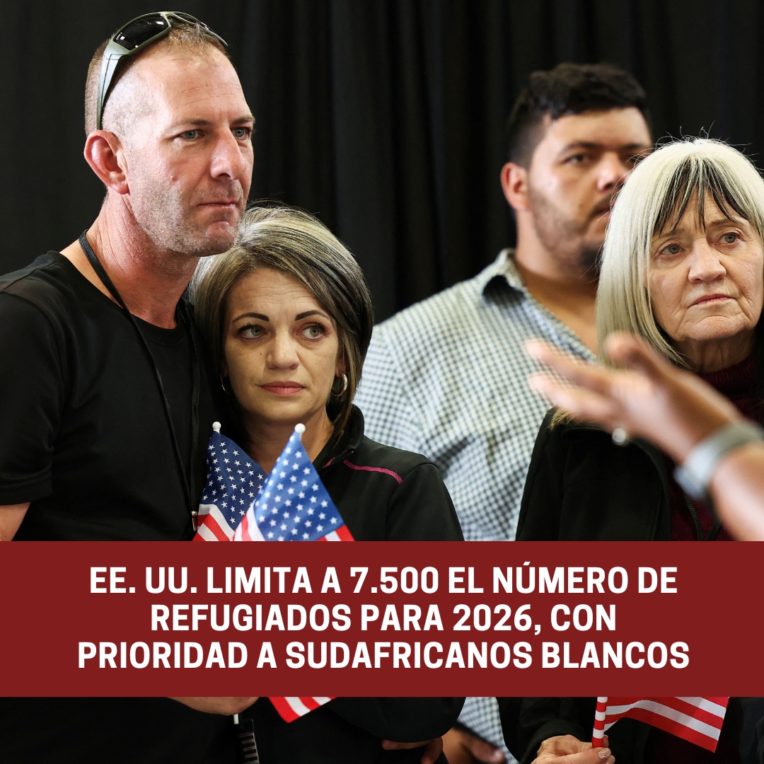 EE. UU. limita a 7.500 el número de refugiados para 2026