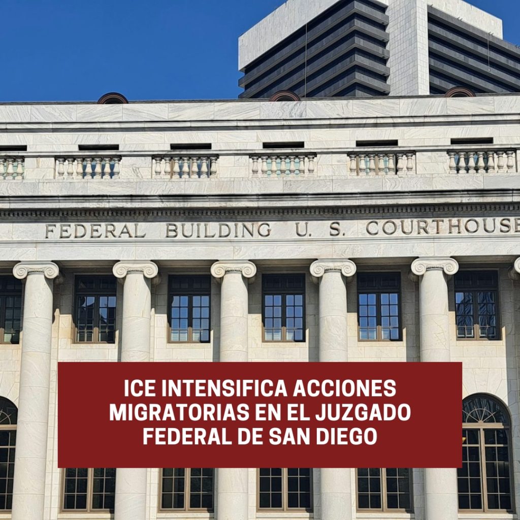 ICE intensifica acciones migratorias en el juzgado federal