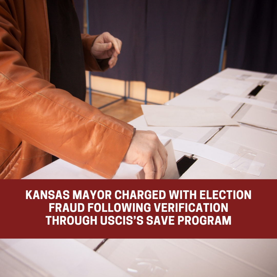 Kansas mayor accused of voter fraud thanks to verification