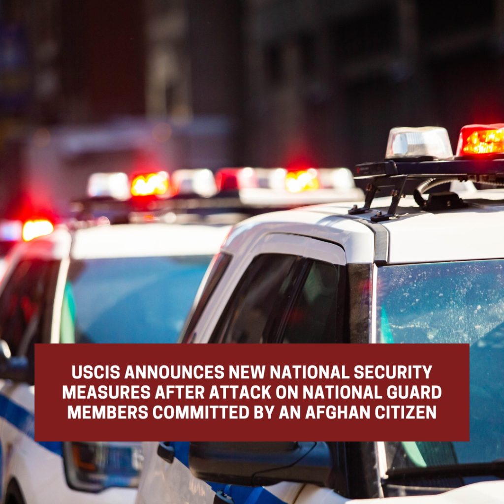 USCIS Announces New National Security Measures Following