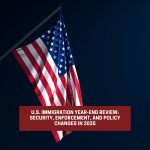 Annual U.S. immigration balance: security control and policy