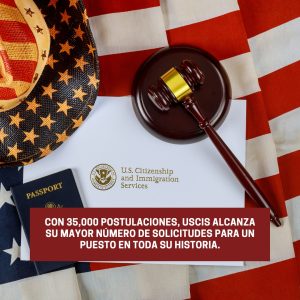 Con 35000 Postulaciones USCIS alcanza su Mayor Número