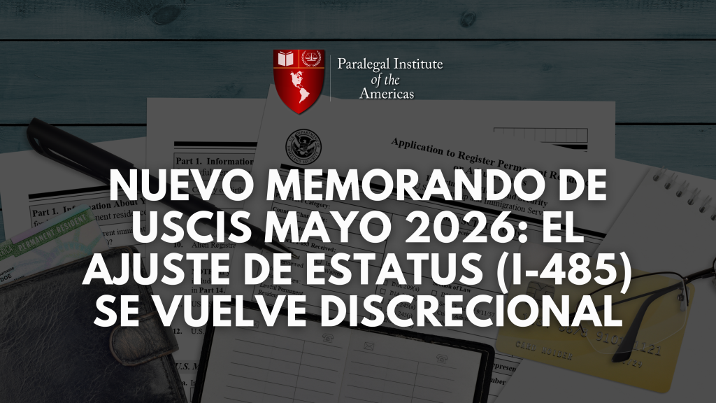 Nuevo Memorando de USCIS Mayo 2026